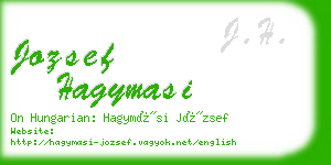 jozsef hagymasi business card